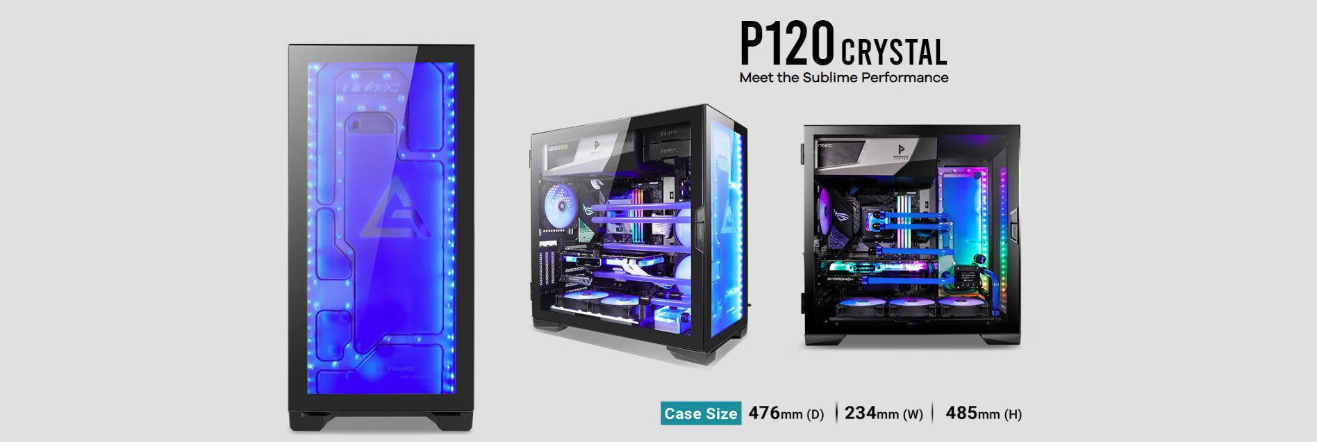 Case Antec P120 Crystal (Mid Tower / Màu Đen) giới thiệu 16